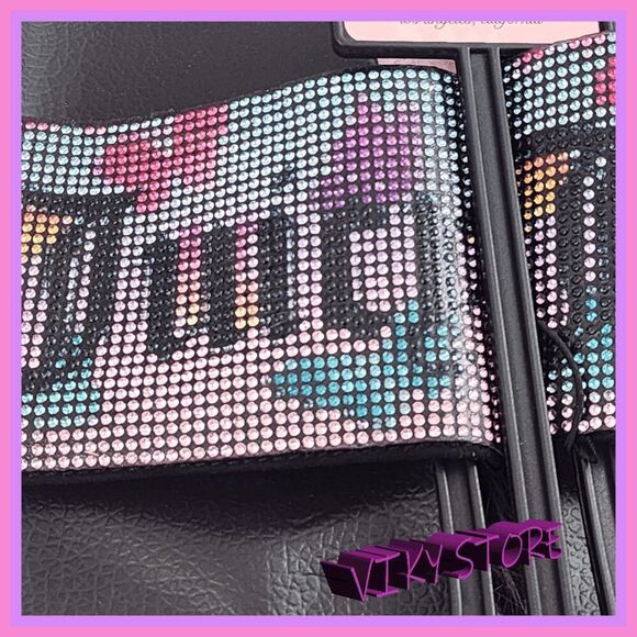 💖 NWT Juicy Couture Rhinestone Flip Flops Sandals Size 10M #7254 💖 - Picture 4 of 5